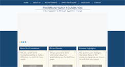 Desktop Screenshot of friedmanfamilyfoundation.org